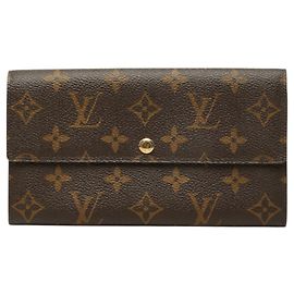 Louis Vuitton Monogram Long Wallet Brown