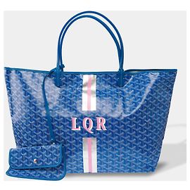 Sac GOYARD Saint-Louis en Toile Bleu - 103926 Bleu