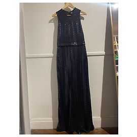 Vestido Just Cavalli azul marino T.40 Azul