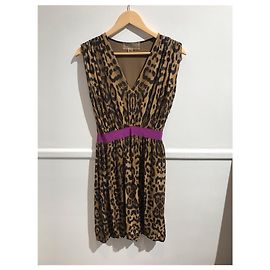 Giambattista Valli Kleid Leopard T.36 Lila