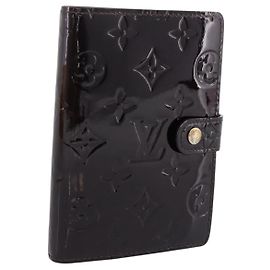 LOUIS VUITTON Monogram Vernis Agenda PM Cover Amarante R21026 LV Auth 204380A Dark red