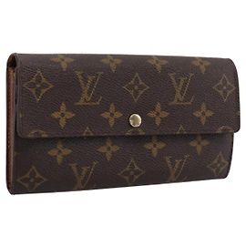 LOUIS VUITTON Monogram Portefeuille Sarah Long Wallet M61734 LV Auth 204373 Monogramme
