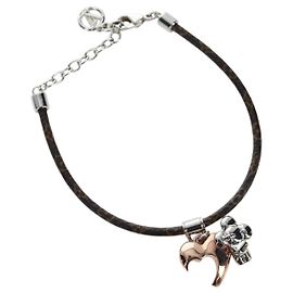 LOUIS VUITTON Monogram Vivienne Bracelet M8424Z LV Auth 203451V Monogram