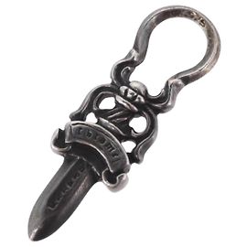 Pingente Dagger Chrome Hearts Top Ag925 Silver Auth 204346M Prata