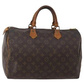 LOUIS VUITTON Monogram Speedy 35 Hand Bag M41524 LV Auth 197881 Monogram
