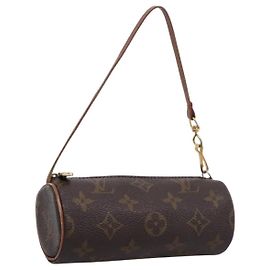LOUIS VUITTON Monogram Papillon Pouch LV Auth BA15822 Monogram