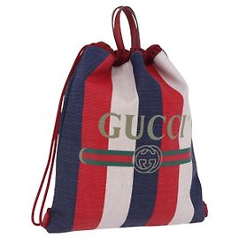 GUCCI Drawstring Backpack Canvas Multicolor 473872 Auth 202580V Multiple colors