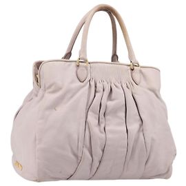 Miu Miu Handtasche aus Leder, Rosa Gold, authentisch 204447 Pink Golden