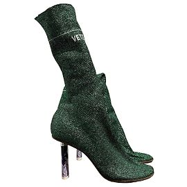 Vêtements Bottes VETEMENTS vertes T.38 Green