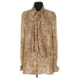 Vestido Chloé de seda amarelo Amarelo