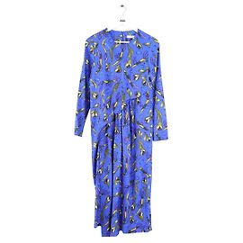 Autre Marque Robe Christian Wijnants en viscose bleue Bleu