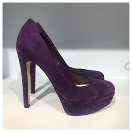 Autre Marque Escarpins Dior violets T.35,5 Violet