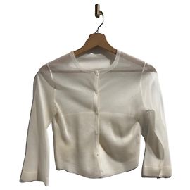 Alaïa Silk Mesh Vest Cream Cream