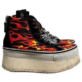 Lanvin Baskets R13 flammes T.37 Red