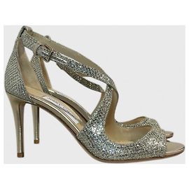 Sandales Jimmy Choo dorées T.38 Doré