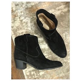 Boots Gianvito Rossi noires T.39,5 Noir