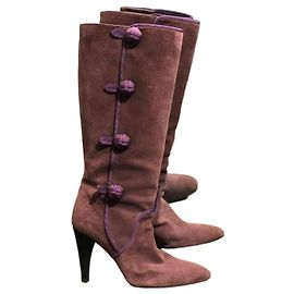 Céline Bottes Celine prune T.37 Purple