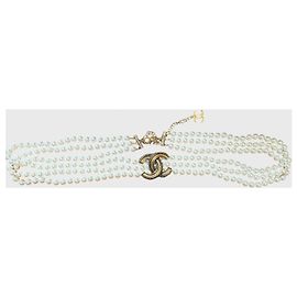 Cinturón Chanel Perles Dorado