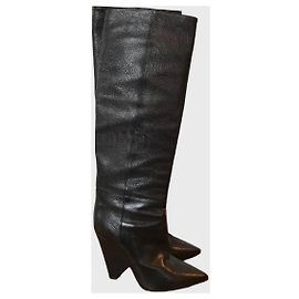 Autre Marque Botas Saint Laurent Niki pretas T.37,5 Preto