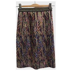 Missoni Zigzag Viscose and Wool Skirt Multiple colors