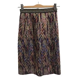 Falda Missoni Zigzag de Viscosa y Lana Multicolor