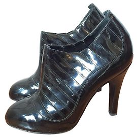 Botas Chanel Negras T.37,5 Negro