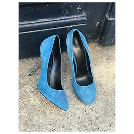 Céline Décolleté Celine blu T.39,5 Blu