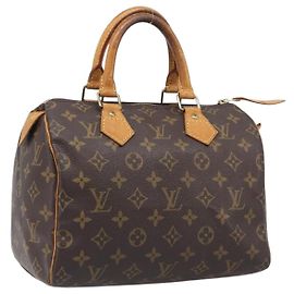 Bolsa de mão LOUIS VUITTON Monogram Speedy 25 M41528 LV Auth 204113 Monograma