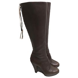 Alaïa Bottes Alaia marrons T.35 Brown
