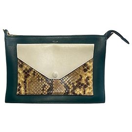 Céline Borsa Celine Enveloppe Pocket Verde