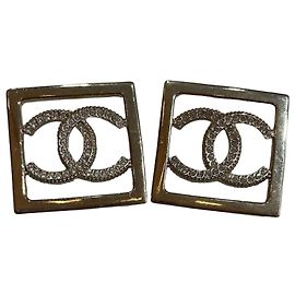 Boucles d'oreilles Chanel maxi CC Golden