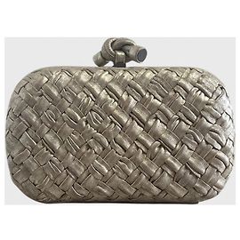 Minaudière Bottega Veneta champagne Doré