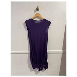 Vestido Azzaro violeta T.36 Roxo