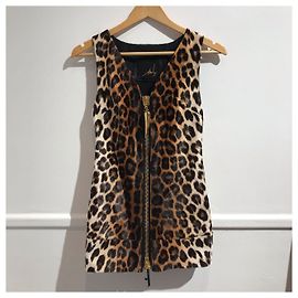 Casaco Giuseppe Zanotti leopard T.34 Bege