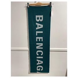 Echarpe Balenciaga verte Vert