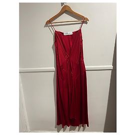 Robe Carven rouge T.38 Red