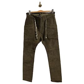 Pantalones Balmain Terciopelo T.36 Caqui