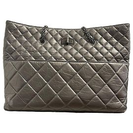 Chanel 2.55 Shopper silber Silber