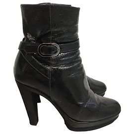 Boots Sergio Rossi grises T.36,5 Gris
