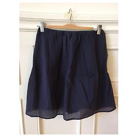 Jupe Carven bleu T.38 Bleu