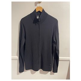 Jersey Chanel Uniform con cremallera de lana negro M Negro