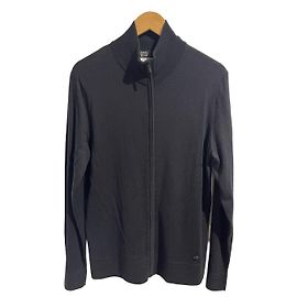 Jersey Chanel Uniform con cremallera de lana negro M Negro