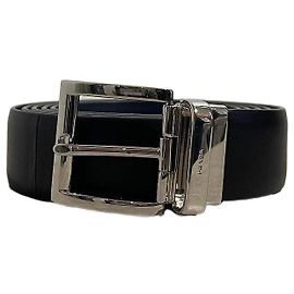Ceinture Prada réversible noir/bleu T.S Noir