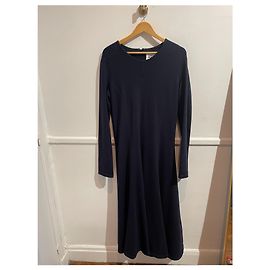 Robe Jil Sander bleu nuit T.44 Blue