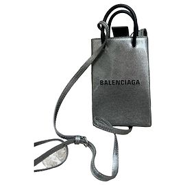 Bolsa Balenciaga Mini Shopping Cinza