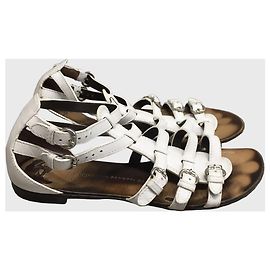 Sandales Giuseppe Zanotti blanches T.37 Blanc