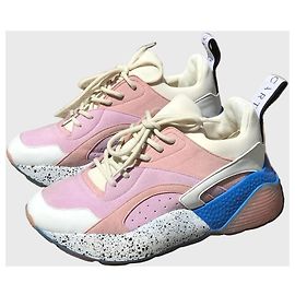 Stella Mc Cartney Baskets Stella McCartney roses T.36 Pink
