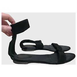 Sandales Chloé noires T.35,5 Noir