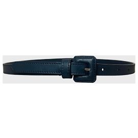Autre Marque Ceinture Christian Dior bleue T.65 Bleu