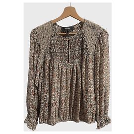 Blusa Isabel Marant stampata T.40 Beige